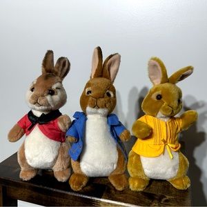 *🖤 2 for $20* Peter rabbit, Flopsy, Mopsy Ty Beanie Babies
